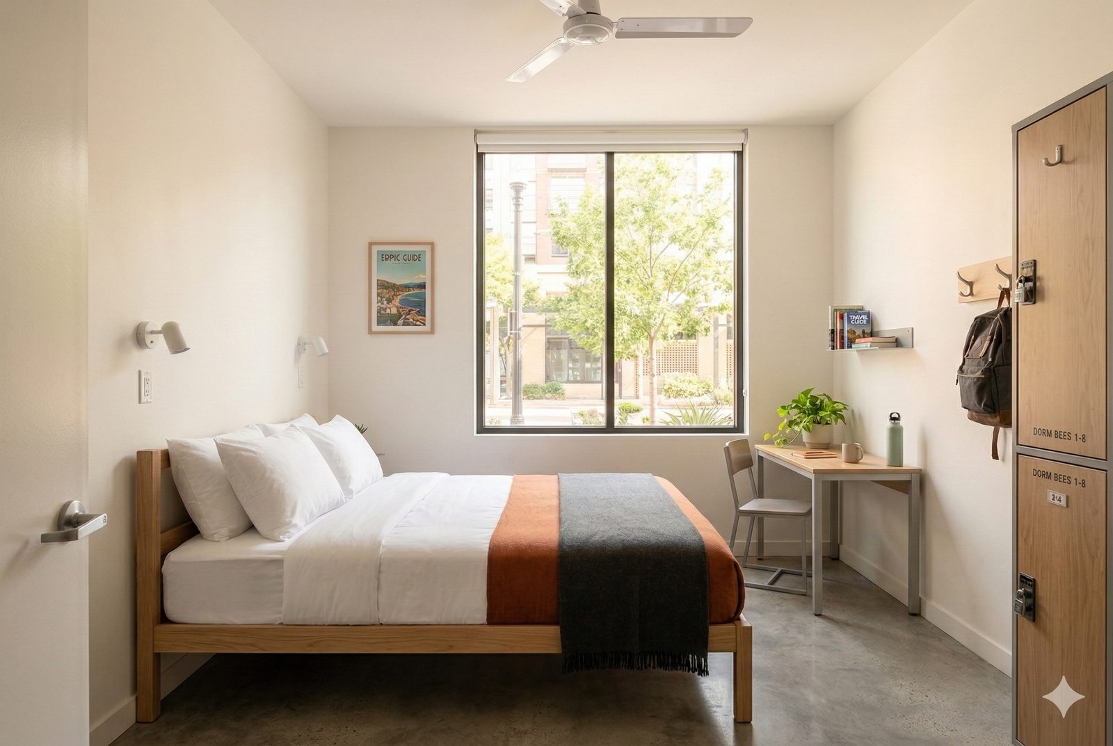 Private single room with big bed